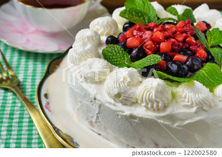 Mexican dessert Pastel de tres leches 122002580