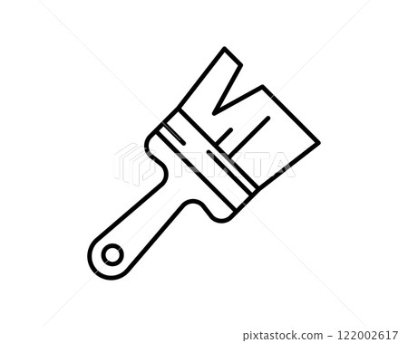 Simple line art illustration of a paintbrush, perfect for DIY, home improvement, or artrelated projects. Clean design, easily adaptable to various styles. Ideal for websites, apps, and infographics. Simple line art illustration of a paintbrush, perfect for DIY, home improvement, or artrelated projects. Clean design, easily adaptable to various styles. Ideal for websites, apps, and infographics. 122002617
