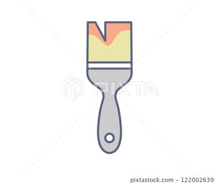 Vibrant paintbrush icon, perfect for websites, apps, or DIY projects. Clean, modern design with pastel colors. Ideal for illustrating creativity, home improvement, or art supplies. Vibrant paintbrush icon, perfect for websites, apps, or DIY projects. Clean, modern design with pastel colors. Ideal for illustrating creativity, home improvement, or art supplies. 122002639