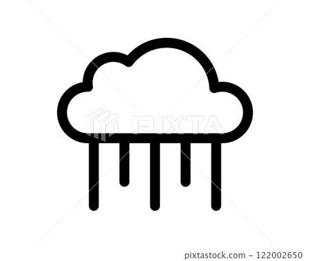 Bold, minimalist rain cloud icon. Perfect for weather apps, websites, or infographics needing a clean, modern design. Versatile and easily adaptable to various styles and color palettes. Bold, minimalist rain cloud icon. Perfect for weather apps, websites, or infographics needing a clean, modern design. Versatile and easily adaptable to various styles and color palettes. 122002650