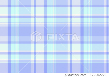 Worldwide textile fabric texture, japan vector seamless pattern. Good background check tartan plaid in light and blue colors. 122002729