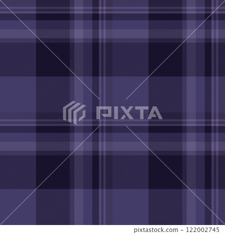 Elegant purple and dark purple plaid pattern.  Perfect for textile design, website backgrounds, or fashion projects.  Subtle texture adds depth and sophistication. Ideal for autumnwinter themes. 122002745