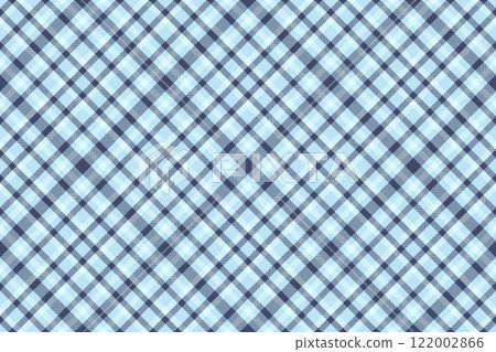 Elegant blue and white plaid pattern.  Perfect for textile design, apparel, or website backgrounds.  Subtle texture adds visual interest. 122002866