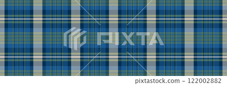 Stylish blue, green, and cream plaid pattern. Perfect for textile design, apparel, website backgrounds, or scrapbooking. Seamless texture offers versatility for various creative projects. Stylish blue, green, and cream plaid pattern. Perfect for textile design, apparel, website backgrounds, or scrapbooking. Seamless texture offers versatility for various creative projects. 122002882