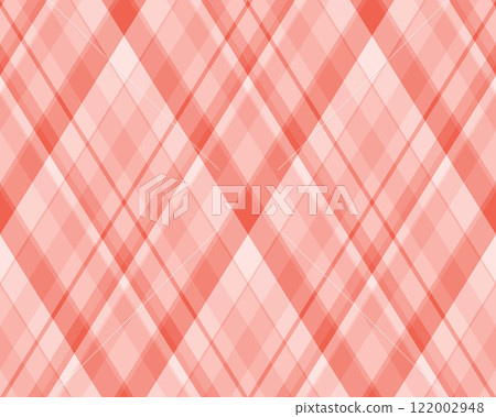 Elegant coral and white diagonal plaid pattern.  Perfect for website backgrounds, textile designs, or stylish branding.  Subtle texture adds visual interest. Ideal for modern and minimalist projects. 122002948