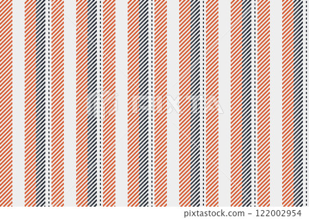 Fluffy stripe texture fabric, ethnic vertical vector pattern. Rest lines background seamless textile in white and red colors. Fluffy stripe texture fabric, ethnic vertical vector pattern. Rest lines background seamless textile in white and red colors. 122002954