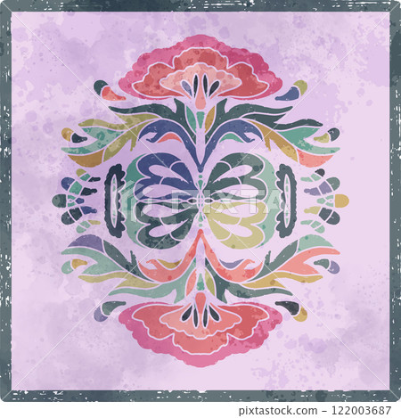 vintage card with ornate elegant retro abstract floral des vintage card with ornate elegant retro abstract floral des 122003687