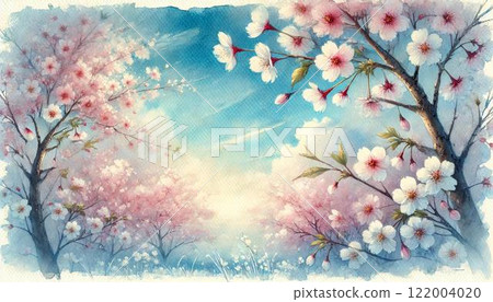  櫻花和藍天 122004020