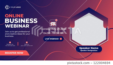 Online Live Corporate Business Webinar Web Banner. Annual Business Invitation Conference Template. Live Webinar learning, Course Announcement Poster Concept Social Media Post, and Banner Design Online Live Corporate Business Webinar Web Banner. Annual Business Invitation Conference Template. Live Webinar learning, Course Announcement Poster Concept Social Media Post, and Banner Design 122004694