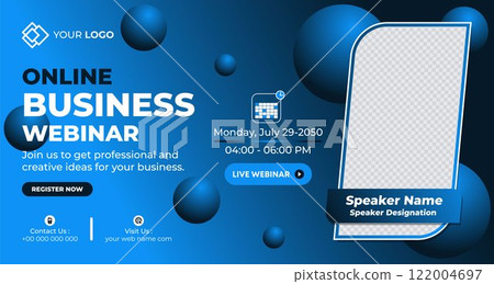 Online Live Corporate Business Webinar Web Banner. Annual Business Invitation Conference Template. Live Webinar learning, Course Announcement Poster Concept Social Media Post, and Banner Design Online Live Corporate Business Webinar Web Banner. Annual Business Invitation Conference Template. Live Webinar learning, Course Announcement Poster Concept Social Media Post, and Banner Design 122004697