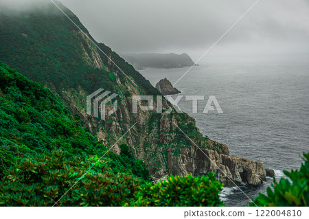 [#Fukue Island] Cliffs seen from Osezaki Lighthouse 122004810