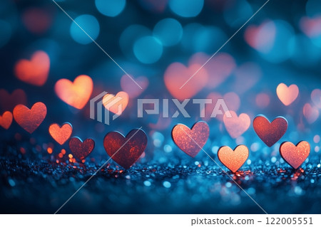 Valentine's day motifs and copy space Valentine's day motifs and copy space 122005551