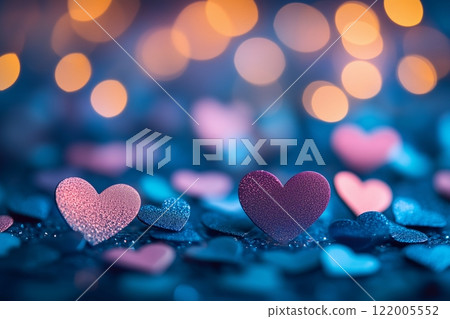 Valentine's day motifs and copy space 122005552