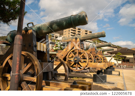 Gun battery used in the Shimonoseki War 122005678