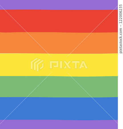 Vector seamless pattern of lgbtq rainbow flag 122006235