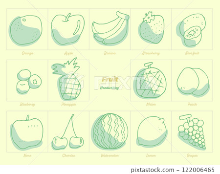 手繪簡單水果插畫集,畫線,水果,可愛 手繪簡單水果插畫集,畫線,水果,可愛 122006465