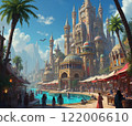 充滿異國情調的風景，擁有夢幻般的市場和宏偉的城堡 122006610