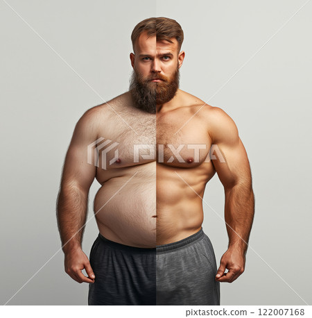 Fitness Journey: From Overweight to Muscular Strength 122007168