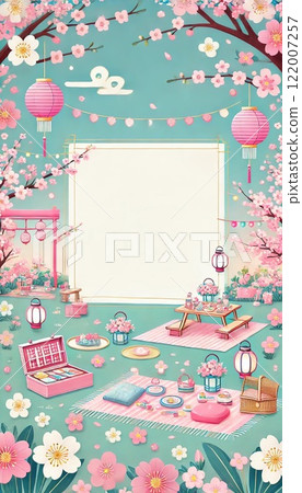 Cherry-blossom viewing  122007257