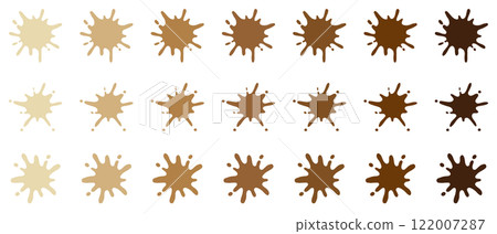 液體巧克力棕色墨水油漆簡單飛濺套裝 液體巧克力棕色墨水油漆簡單飛濺套裝 122007287