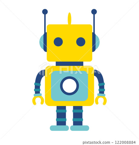 可愛的機器人圖標 122008884