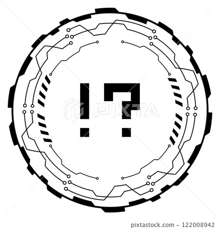 賽博朋克符號圖示黑色 賽博朋克符號圖示黑色 122008942