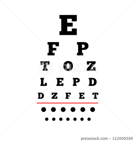 Eye chart poster 122009389
