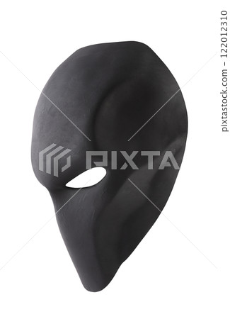 Black mask isolated on white background with clipping path 122012310