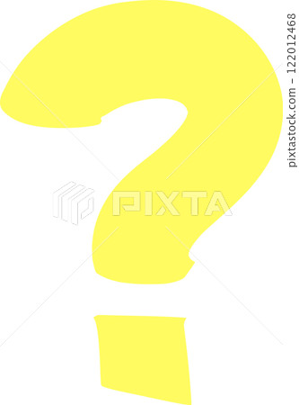 Bright yellow question mark symbolizing curiosity, confusion, or a need for information, prompting investigation and problem solving in various contexts Bright yellow question mark symbolizing curiosity, confusion, or a need for information, prompting investigation and problem solving in various contexts 122012468