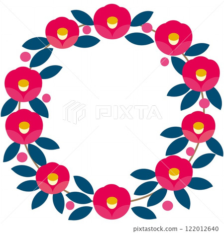 Camellia frame white space 122012640