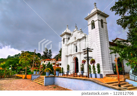 Church of Christ, Lord of Mercies in Santa Lucia, Francisco Morazan department of Honduras. Central America 122012706