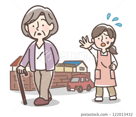 一位老婦未經允許就離家出走 122013432