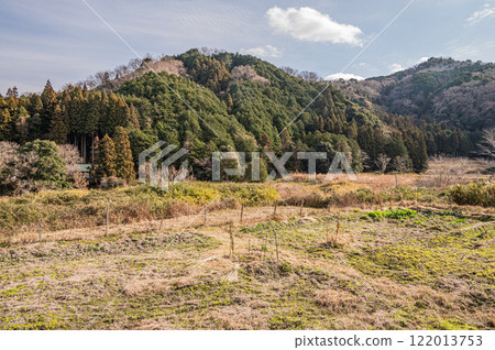 Winter countryside scenery, Kasagi Town, Kyoto Prefecture 122013753
