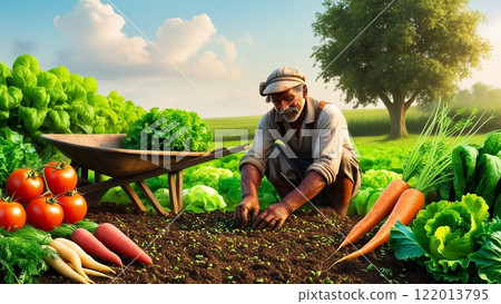 Working in the fields 122013795