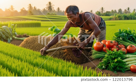 Working in the fields 122013796