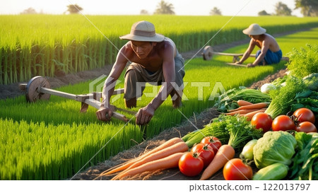 Working in the fields 122013797