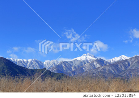 Azumino in winter: Northern Alps Jonen Mountains Azumino in winter: Northern Alps Jonen Mountains 122013884