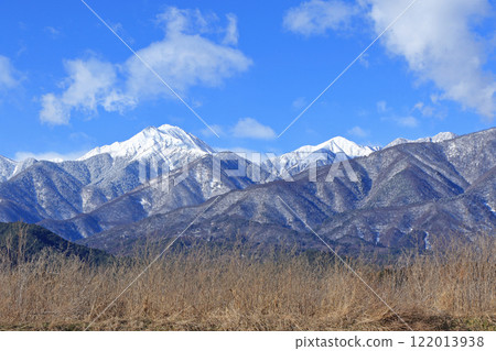 Azumino in winter: Northern Alps Jonen Mountains Azumino in winter: Northern Alps Jonen Mountains 122013938