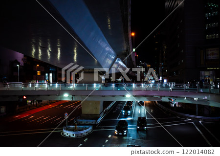 Tokyo night view Shibuya intersection and Metropolitan Expressway 2024.12 a-2 High saturation contrast Tokyo night view Shibuya intersection and Metropolitan Expressway 2024.12 a-2 High saturation contrast 122014082