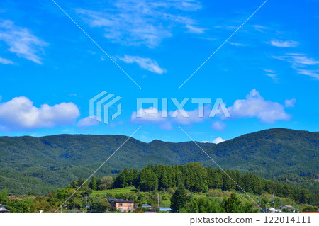View of the mountain scenery from Fureai Bridge, Usune River, Kawaba Village, Tone District View of the mountain scenery from Fureai Bridge, Usune River, Kawaba Village, Tone District 122014111