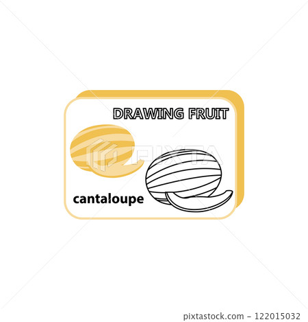 fruit illustration for kids coloring book 122015032