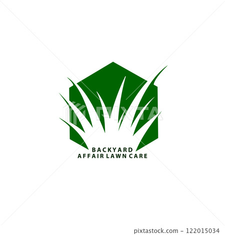 Grass Hexagon Nature Abstract Creative Business Logo 122015034