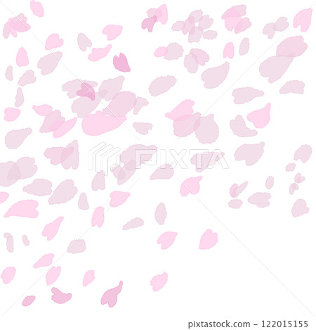 Illustration of falling cherry blossom petals 122015155