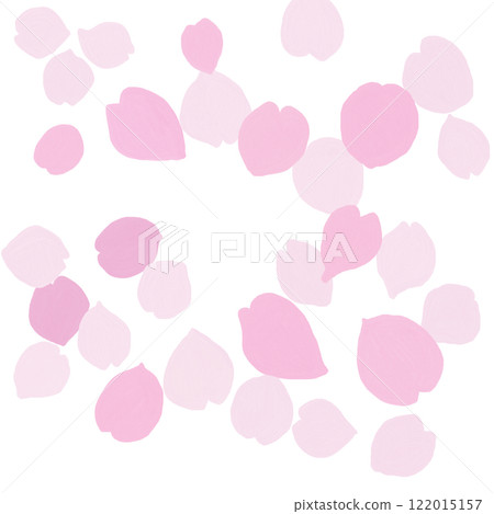 Illustration of falling cherry blossom petals Illustration of falling cherry blossom petals 122015157