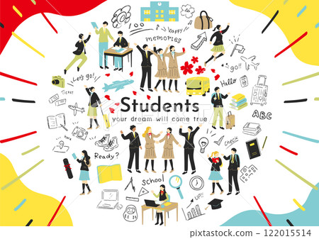 學生們享受學校生活 122015514