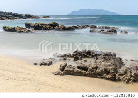 屋久島最大的海龜築巢地永田稻中濱（春季 122015910