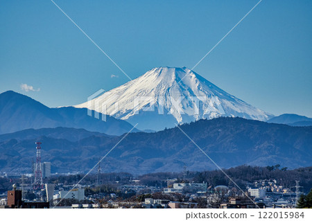Tachikawa City, Tachikawa Stage Garden, Sky Deck View, Mt. Fuji, Mid-January 122015984