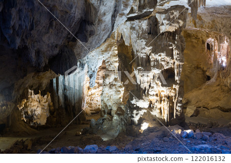 Image of dark cave of Demons in Southern France Image of dark cave of Demons in Southern France 122016132
