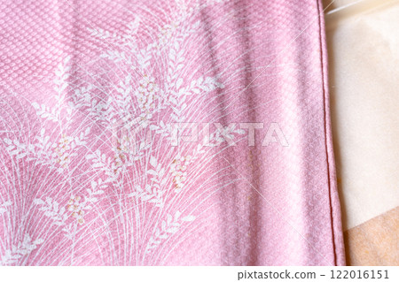 Close-up of the pattern on a kimono undergarment Close-up of the pattern on a kimono undergarment 122016151
