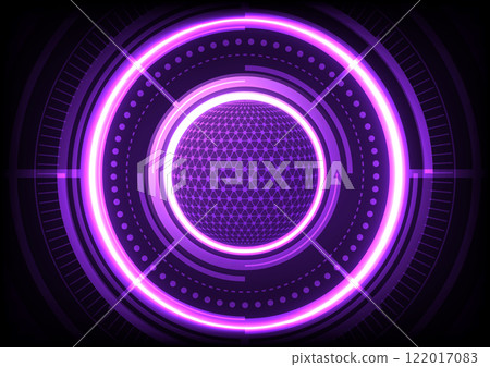 Abstract background with 3D global futuristic 122017083